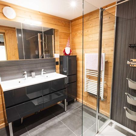 Appartement Lumineux Neuf Dans Bas De Chalet Le Douglas La Joue du Loup Exterior foto