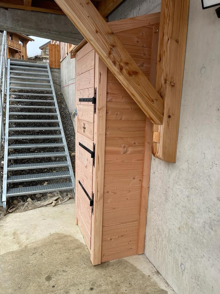 Appartement Lumineux Neuf Dans Bas De Chalet Le Douglas La Joue du Loup Exterior foto